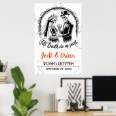 死がハロウィーンの歓迎結婚を果たすまで ポスター (ホームオフィス)