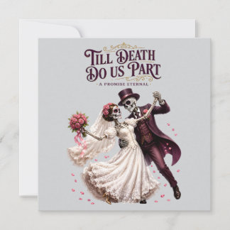 死が二人を分かつまで スケルトンの結婚式 カード