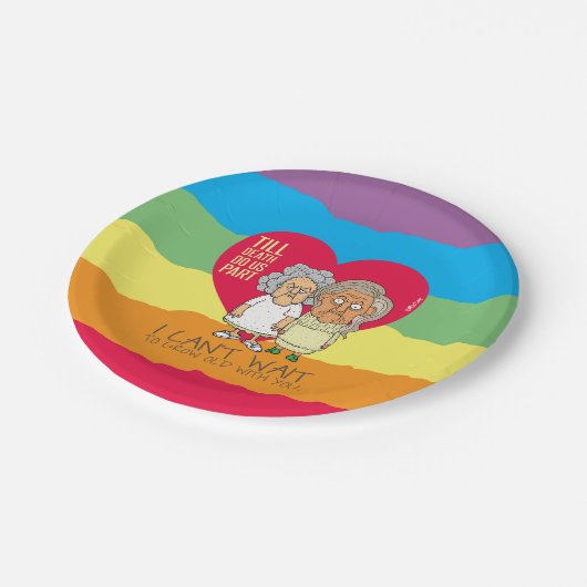 死が別れるまで-レズビアンのおもしろい漫画 ペーパープレート (アングル)