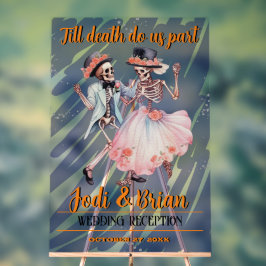 死が我々のハロウィン結婚の アクリルサイン