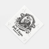 死が我々のハロウィン結婚の スタンダードランチョンナプキン (角)