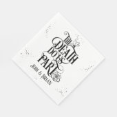 死が我々のハロウィン結婚の スタンダードランチョンナプキン (角)