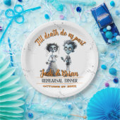 死が我々のハロウィン結婚の ペーパープレート (パーティー)