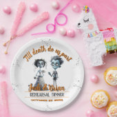 死が我々のハロウィン結婚の ペーパープレート (パーティー)