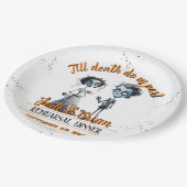 死が我々のハロウィン結婚の ペーパープレート (アングル)