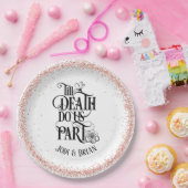 死が我々のハロウィン結婚の ペーパープレート (パーティー)