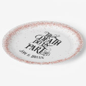 死が我々のハロウィン結婚の ペーパープレート (アングル)