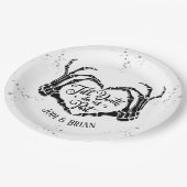 死が我々のハロウィン結婚の ペーパープレート (アングル)