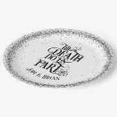 死が我々のハロウィン結婚の ペーパープレート (アングル)