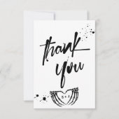 死が我々のパーティーグランジの結婚 サンキューカード (正面)