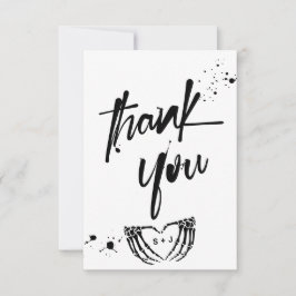 死が我々のパーティーグランジの結婚 サンキューカード