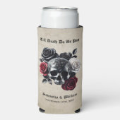 死が我々のパートヴィンテージハロウィン結婚ズ スリム缶クーラー (Seltzer正面)