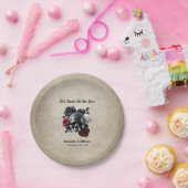 死が我々のパートヴィンテージハロウィン結婚ズ ペーパープレート (パーティー)