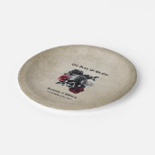 死が我々のパートヴィンテージハロウィン結婚ズ ペーパープレート (アングル)