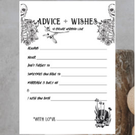 死が我々の一部となるまで |カップルアドバイスカード | B+W ノートカード