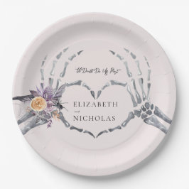 『死が我々の一部となるまで |ハロウィン結婚ズ ペーパープレート