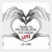 死が我々の一部となるまで |パーティー特典ステッカー |色 スクエアシール (正面)