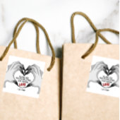 死が我々の一部となるまで |パーティー特典ステッカー |色 スクエアシール