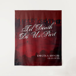 死が我々の一部となるまで |白黒フォトブース タペストリー