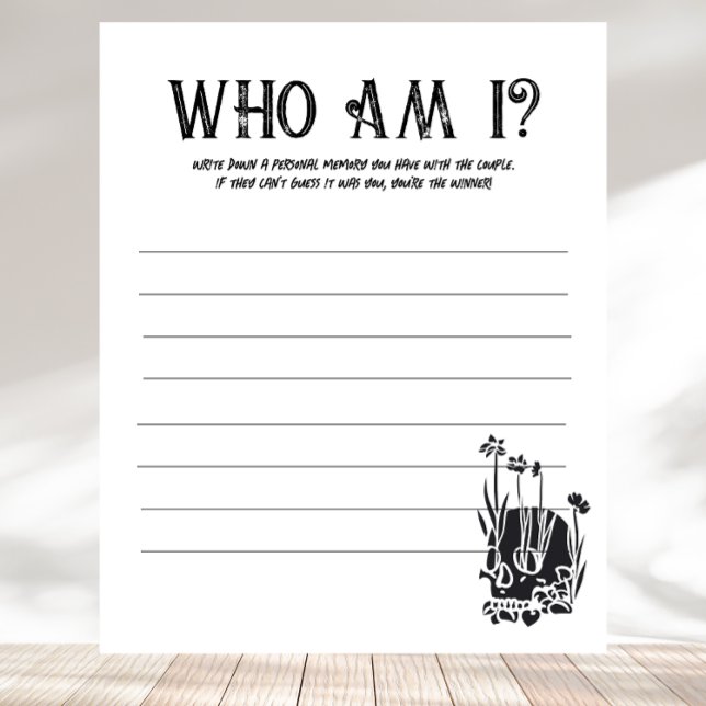 死が我々の一部となるまで |私は誰なの？ゲーム | B+W (クリエイターアップロード済み)