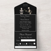 死が我々の一部になるまでの骨格 オールインワン招待状 (内側)