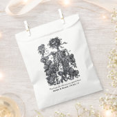 死が我々の一部の骨格を行うまでパーソナライズされた フェイバーバッグ (クリップ留めされた状態)