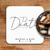 死が我々の一部を白結婚く スクエアペーパーコースター