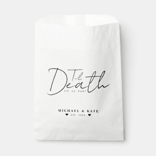 死が我々の一部を白結婚く フェイバーバッグ (正面)