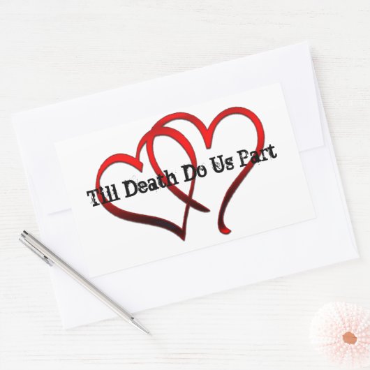 死が我々の一部シールを行うまで 長方形シール (封筒)