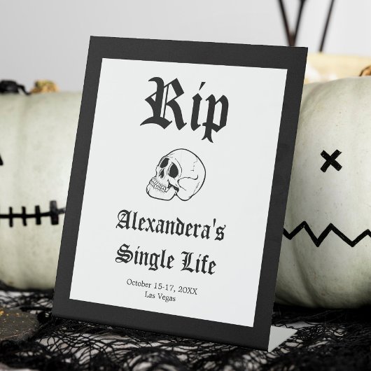 死が我々の一部バチェロレッテ 台座サイン