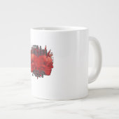 死が我々の芸術を白いで遂行するまでクラシック ジャンボコーヒーマグカップ (正面右)