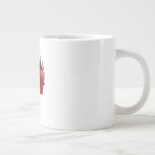 死が我々の芸術を白いで遂行するまでクラシック ジャンボコーヒーマグカップ (右)