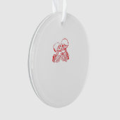 死が我々を離れるまで（赤い透明） オーナメント (正面)