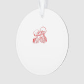 死が我々を離れるまで（赤い透明） オーナメント (正面)