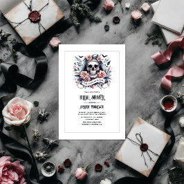 「死が我らを別つまで」ゴシック ブライズシャワー 招待状