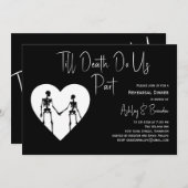 死が我らを別つまで スケルトン・ホワイト・リハーサル 招待状 (正面/裏面)