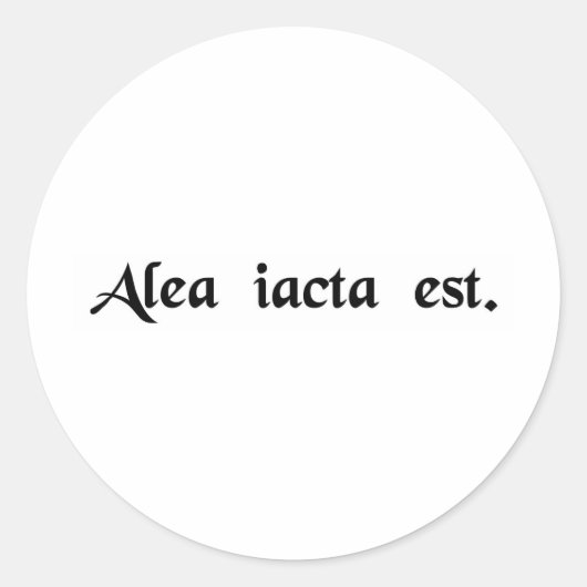 死が投げられた。 ラウンドシール (正面)