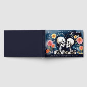 死が私たちの一部の骨格をゴシック結婚の ゲストブック (全面)