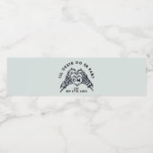 死が私たちの一部の骨格をゴシック結婚の ペットボトルラベル (シングルラベル)