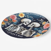 死が私たちの一部の骨格をゴシック結婚の ペーパープレート (アングル)