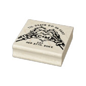 死が私たちの一部の骨格をゴシック結婚の ラバースタンプ (スタンプ)