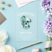 死が私たちの一部ゴシックハロウィン結婚の アクリル招待状 (インサイチュ (ウェディング))