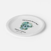 死が私たちの一部ゴシックハロウィン結婚の ペーパープレート (アングル)