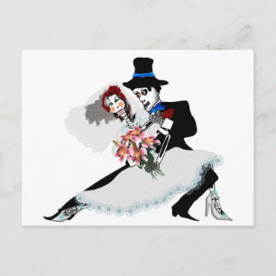 『死が私たちを一部にするまで – 死の日結婚』 ポストカード