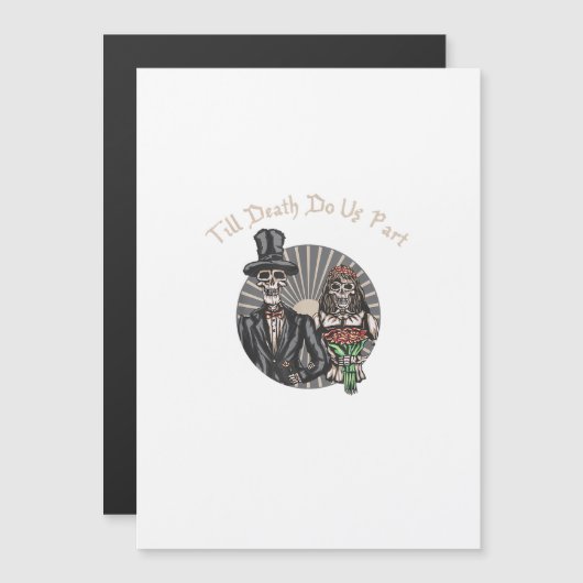 死が私たちを別つまで - 新婚のスカル夫婦 (正面/裏面)