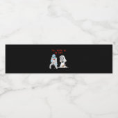 死が私たちを引き裂くまでゾンビの結婚式ハロウィン ペットボトルラベル (シングルラベル)