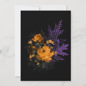 死が私たちを引き裂くまでハロウィンウェディングスケルトン 招待状 (裏面)