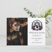 死が私たちを引き裂くまで エレガントゴス 保存日付 招待状 (スタンド正面)