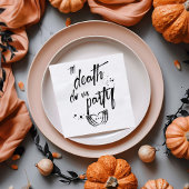 死が私たちパーティー結婚式の引き出物 スタンダードカクテルナプキン