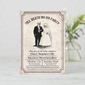 死が私達をパーティーのヴィンテージの結婚式招待状するまで 招待状 (スタンド正面)